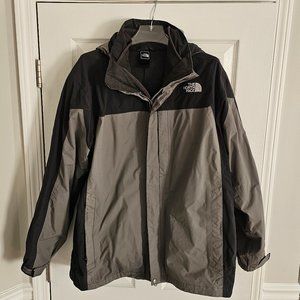 THE NORTH FACE Hyvent 3-in-1 Mens Sz XL Green Black Full Zip Coat Jacket EUC